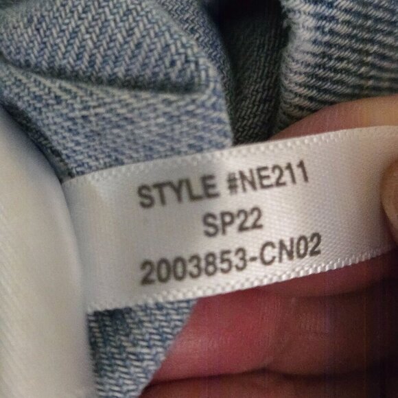 Madewell Denim Cropped Tank Brigham Wash 2022 Size S - Picture 8 of 8